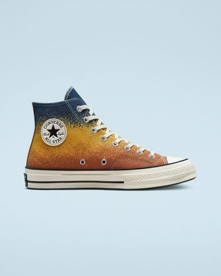 Tenis Converse Chuck 70 Scatter Dye Cano Alto Masculino Douradas | PT T0408PT